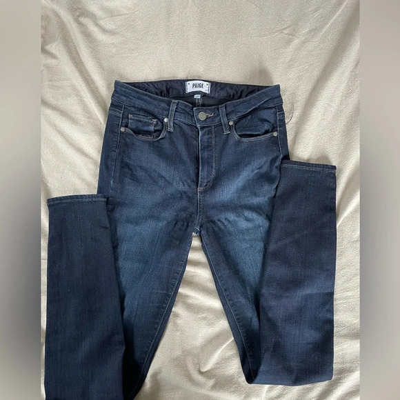 PAIGE Hoxton Ultra Skinny Jeans in Lana Dark Wash Denim - Picture 9 of 9